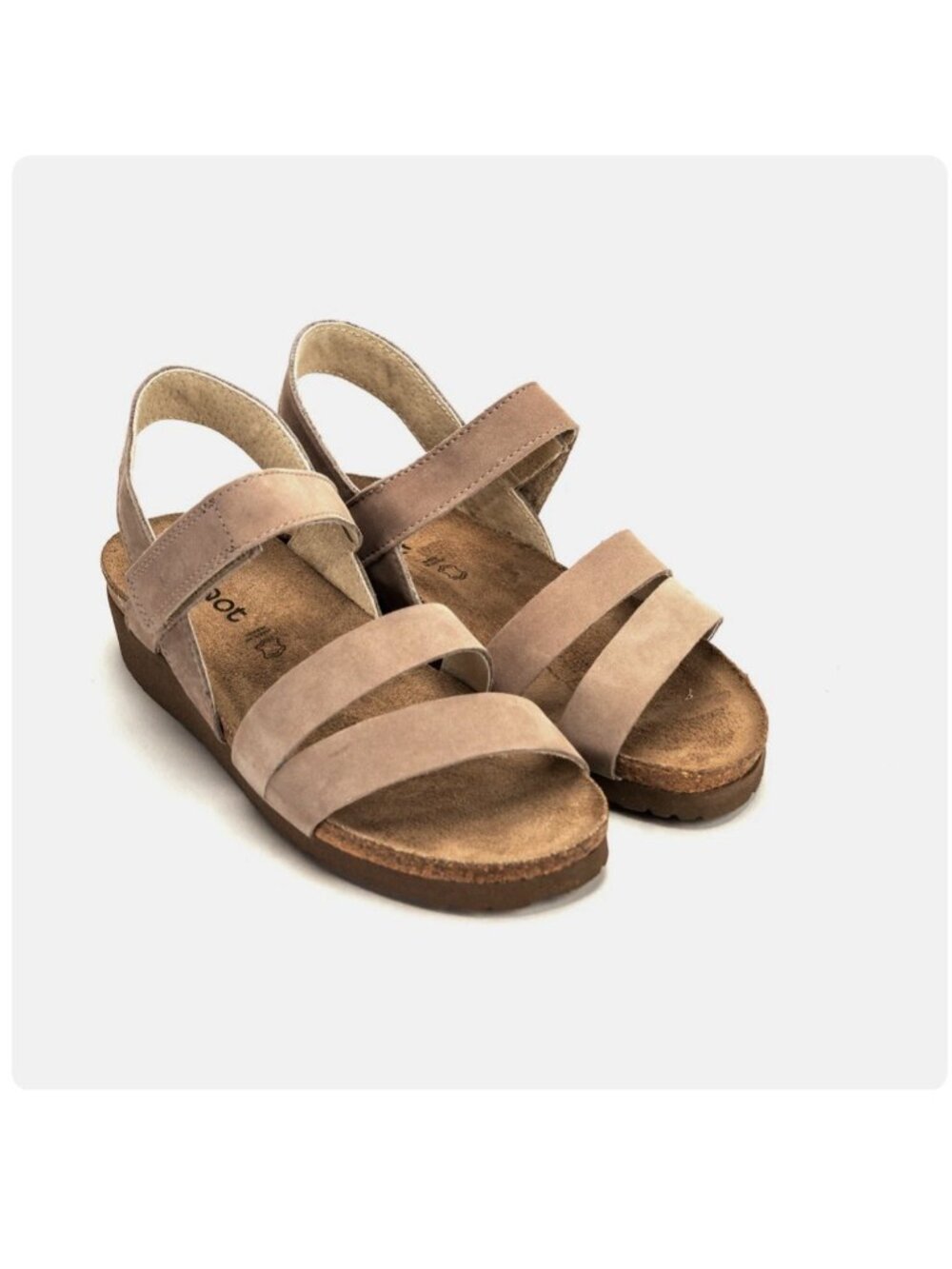 Naot Women's Kayla Leather Cross-strap Sandals Oily Dune Size 41 10 Women’s New